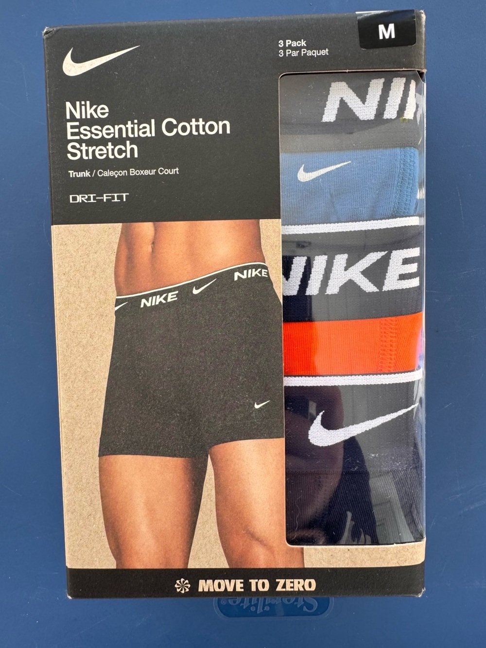 Nike Dri-FIT Essential Cotton Stretch Trunks 3-Pack M